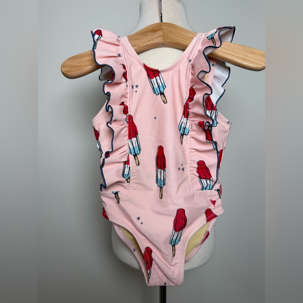 Pink Chicken Pink and Red Popsicle Swimsuit